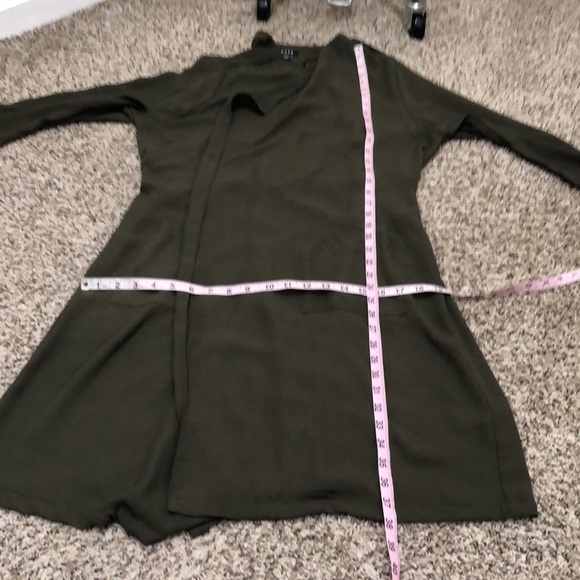 Trouve Dark Green Open Front Jacket - Picture 8 of 9